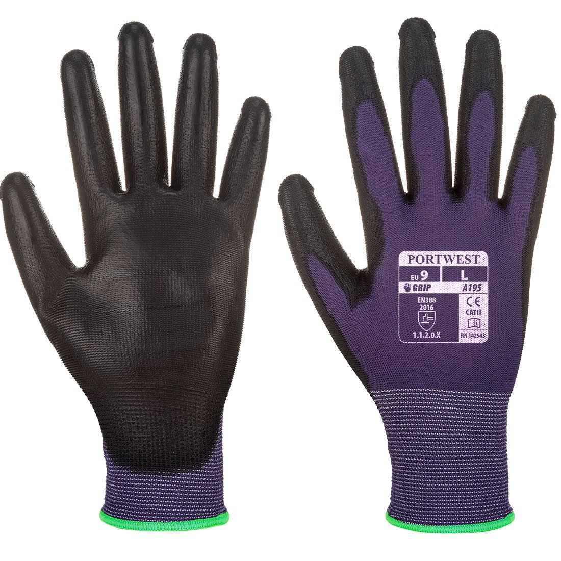 Touchskærm handske, Lilla/Sort. - Handsker - Safety