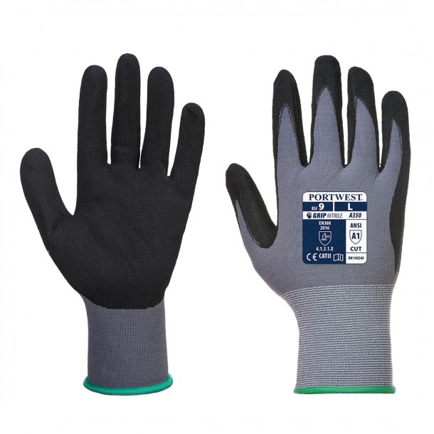 DermiFlex handsker, PU/Nitril, Sort. Handsker - CC Safety