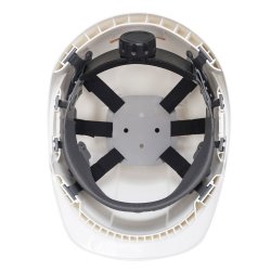 Sikkerhedshjelm med hagerem.