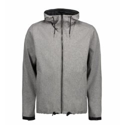 Casual softshell herrejakke med htte.